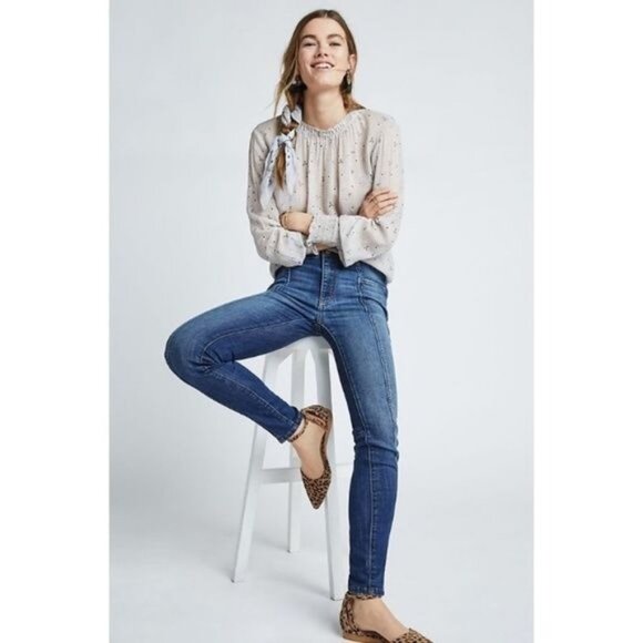 Pilcro High-Rise Denim Leggings - Picture 1 of 8